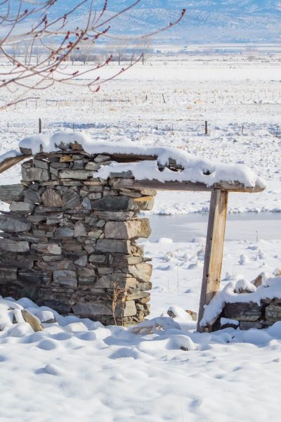 Van Sickle Pony Express Station Genoa Minden Carson Valley Nevada Snow