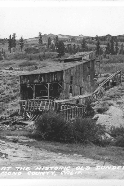 Munckton Dunderberg Mine Mono County Ghost Mining Town California Historical photograph