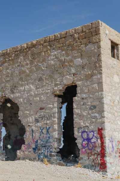 Bluestone mine and mill, ghost town, nevada, abandoned ruins, mining camp, rock building