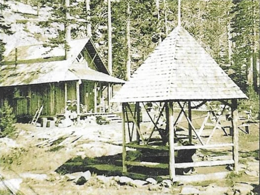 Glen Alpine Springs California Lake Tahoe historic family soda spring resort ghost town Historic photograph Pagoda