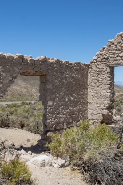 Palmetto Ghost Town Esmerelda County Nevada Abandoned rock structures