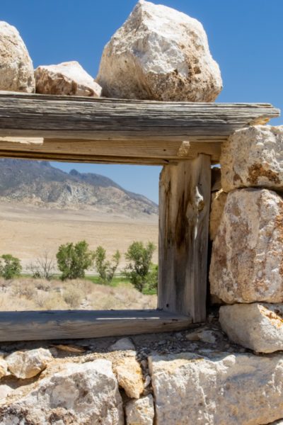 Nevada Ghost Towns Hot Creek Indian Camp Stone and Wood cabins