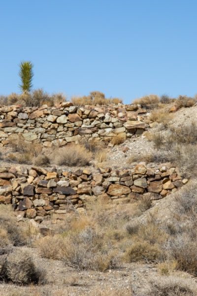 Stewart's Mill ghost town Nevada Rock foundations