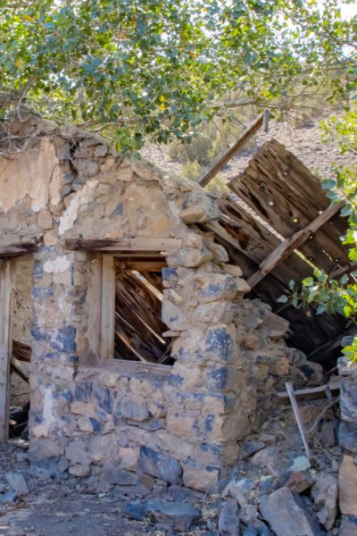 Humbolt City Nevada Pershing County Ghost Town Abandoned Rock Cabin