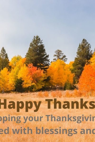 Happy Thanksgiving message