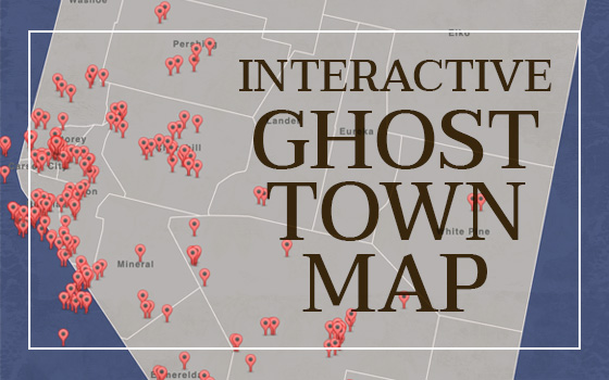 Nevada Ghost Towns Map