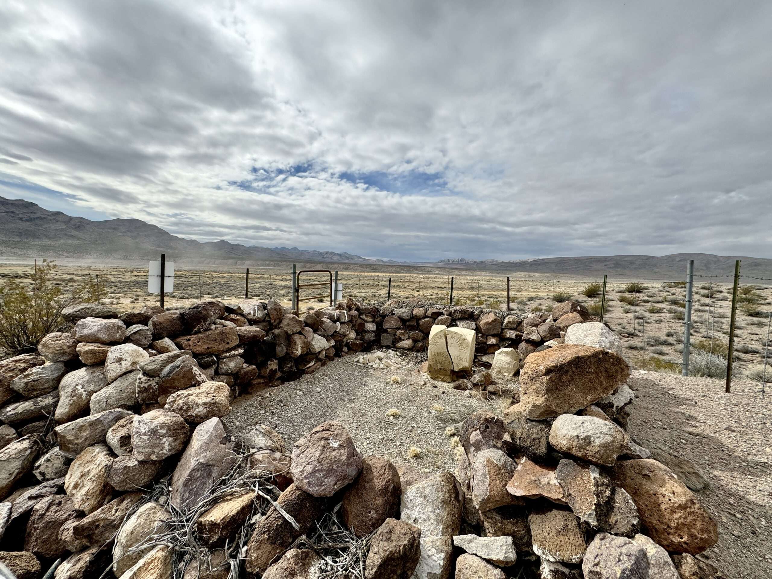 Ash Springs graves ghost town Lincoln County Nevada NV abandoned ruins Dr. John Hoyt