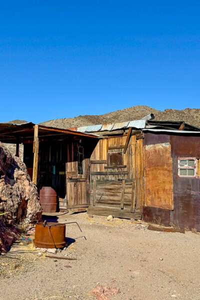 Death Valley Ghost Town abandoned Rhodes Spring Cabin