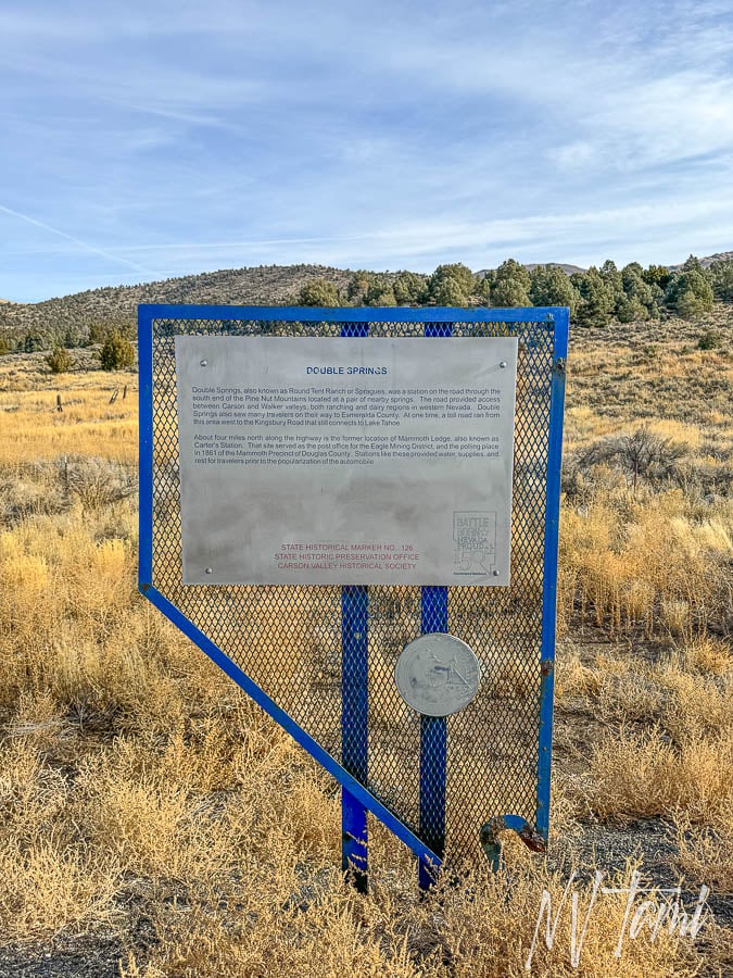 Genoa Carson to Aurora Bodie Toll Road Nevada California ghost town abandoned wagon freight roads Double Springs
