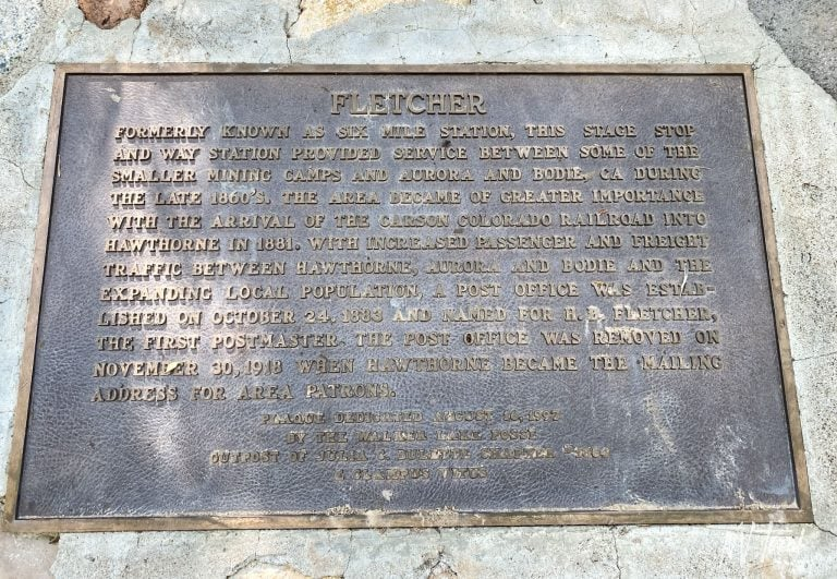 Genoa Carson to Aurora Bodie Toll Road Nevada California ghost town abandoned wagon freight roads Fletcher