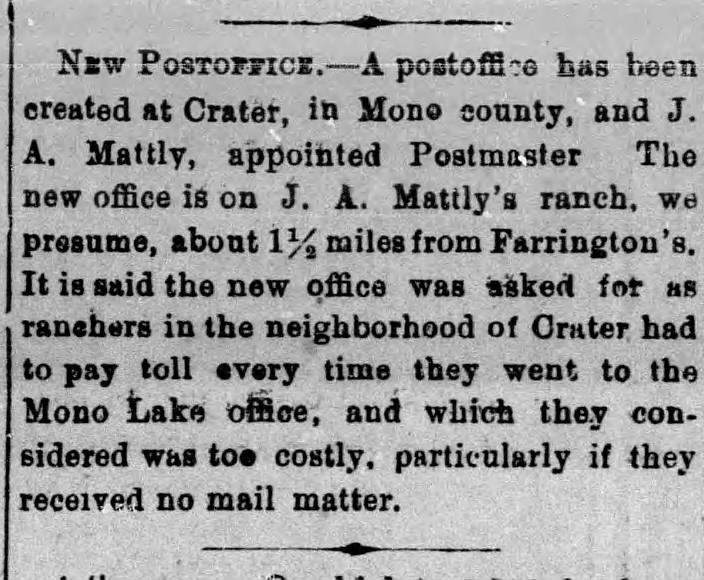 Crater ghost town abandoned Mono Lake Lee Vining Mono County California