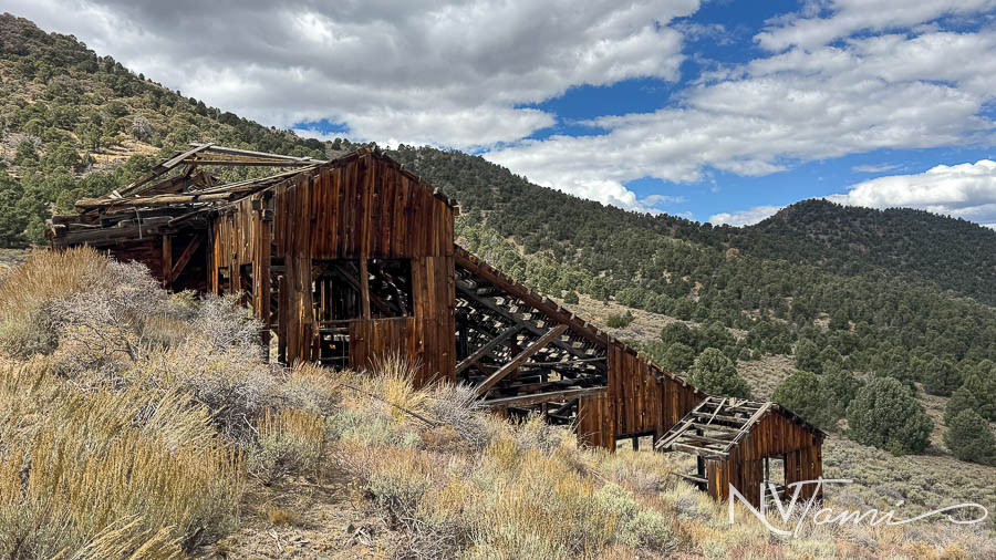 Ghost Towns mining camp mill Nye County Reese River abandoned Nevada Gold Park