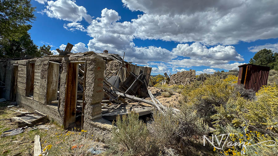 Ghost Towns mining camp mill Nye County Reese River abandoned Nevada Washington