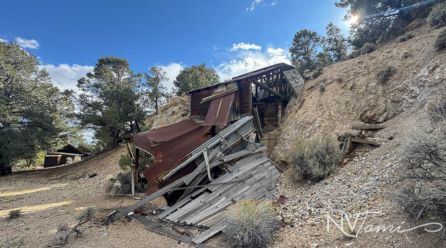 Ghost Towns mining camp mill Nye County Reese River abandoned Nevada Washington Ullaine