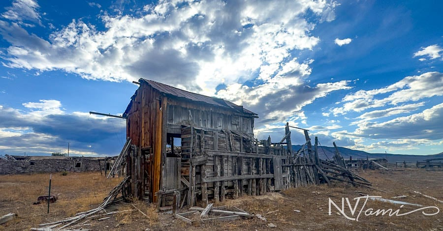 Ghost Towns mining camp mill Nye County Reese River abandoned Nevada Hess Ranch