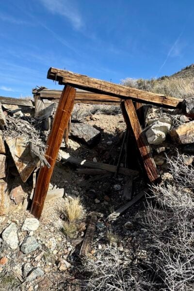 Qualey's Camp Mine Mineral County Nevada ghost Town near Hawthorne Mono Lake