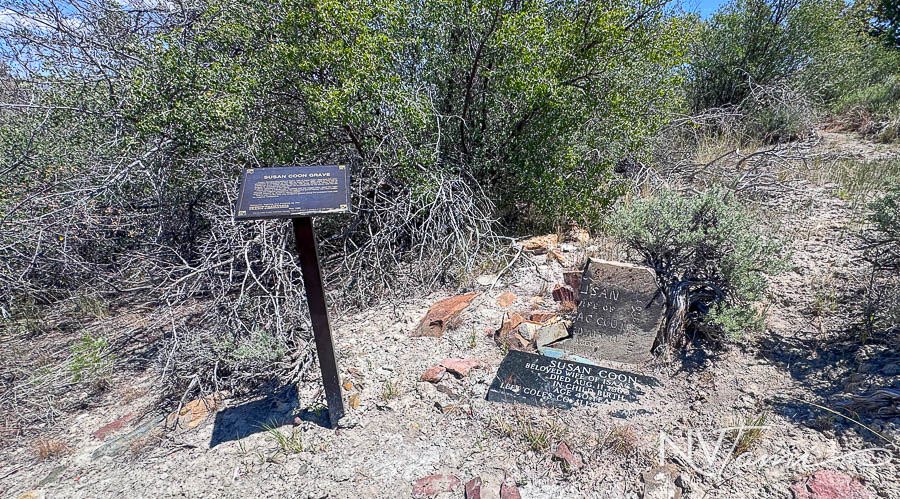 Susan Coon Emigrant Immigrant Grave Applegate Lassen trail grave headstone Antelope Springs Pershing County Nevada