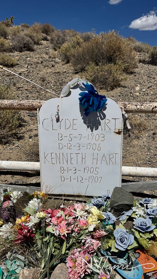 Esmeralda County Nevada Ghost Towns abandoned near Goldfield ruins grave Clyde Hart and Kenneth