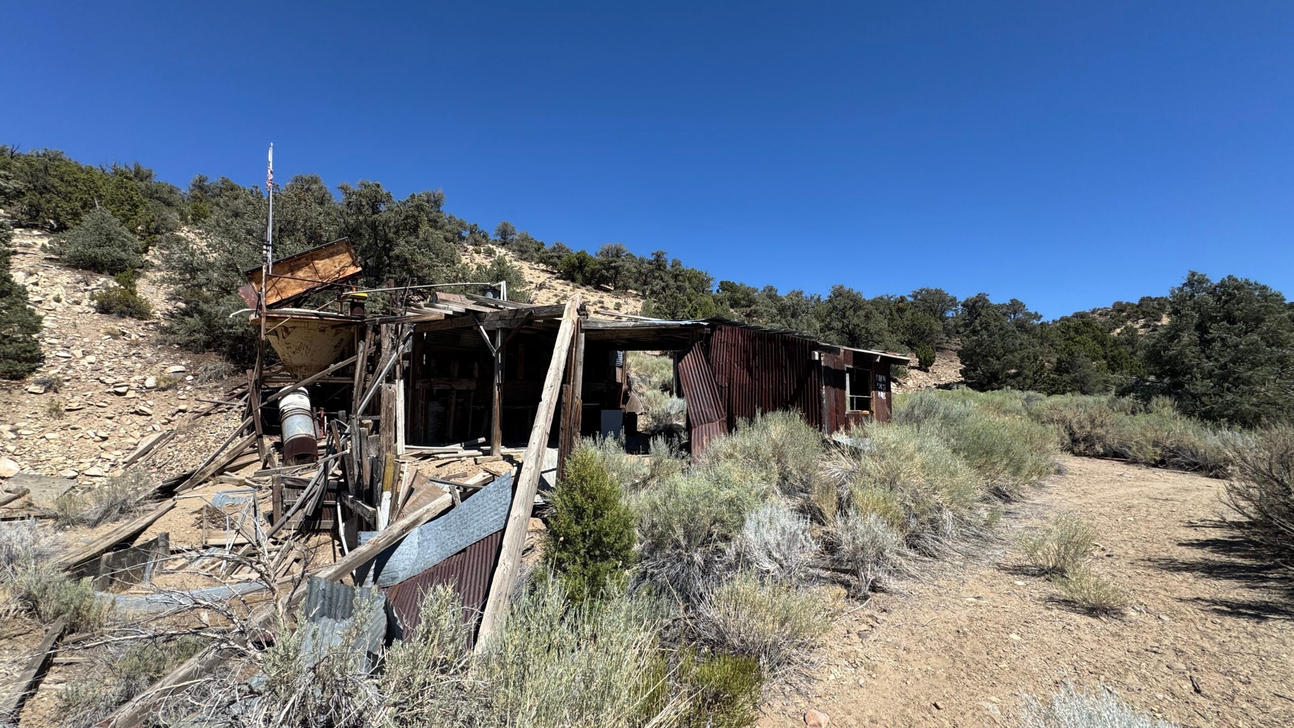 Esmeralda County Nevada Ghost Towns abandoned near Goldfield ruins Tule Canyon Midway Placer Mine