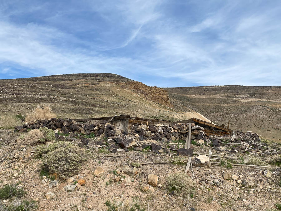 Talapoosa Ghost town Nevada Lyon county by Silver Springs and Dayton in the Virginia Range. Abandoned ruins mining