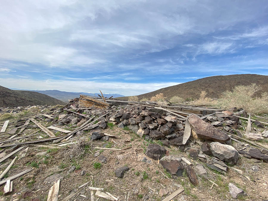 Talapoosa Ghost town Nevada Lyon county by Silver Springs and Dayton in the Virginia Range. Abandoned ruins mining